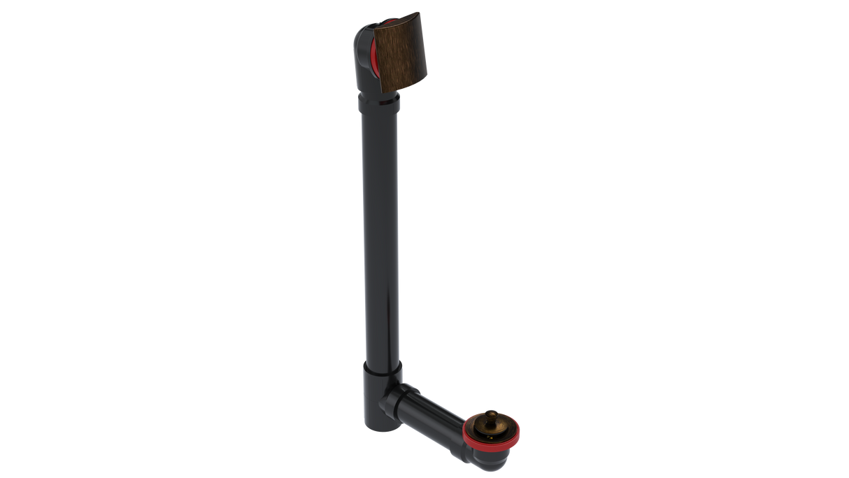 ABS OFFSET WASTE & OVERFLOW LIFT & TURN EXTENDED (6041L-20VB)