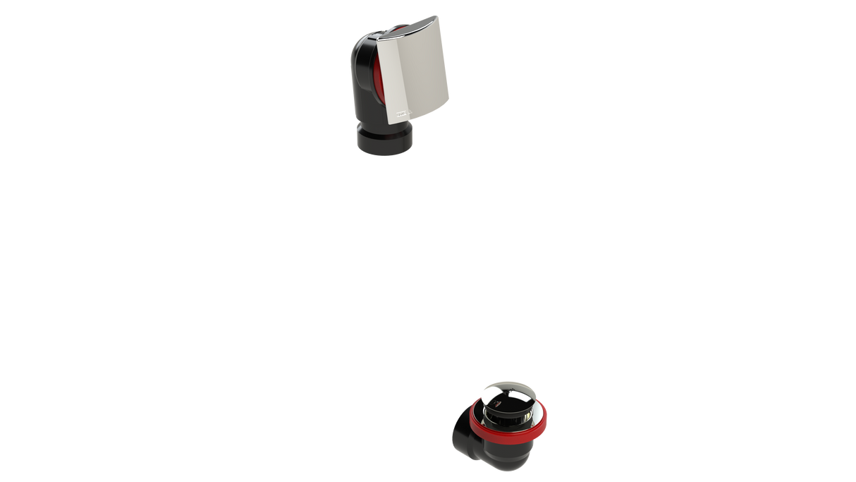 ABS OFFSET WASTE & OVERFLOW TIP-TOE HALF KIT (6041TIPHK)