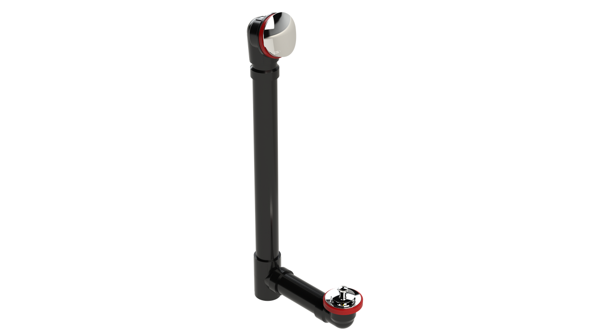 ABS OFFSET WASTE & OVERFLOW LIFT & TURN EXTENDED (6042L-20CP)