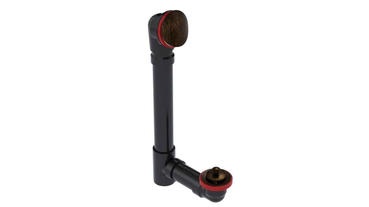 ABS OFFSET WASTE & OVERFLOW LIFT & TURN (6042L)