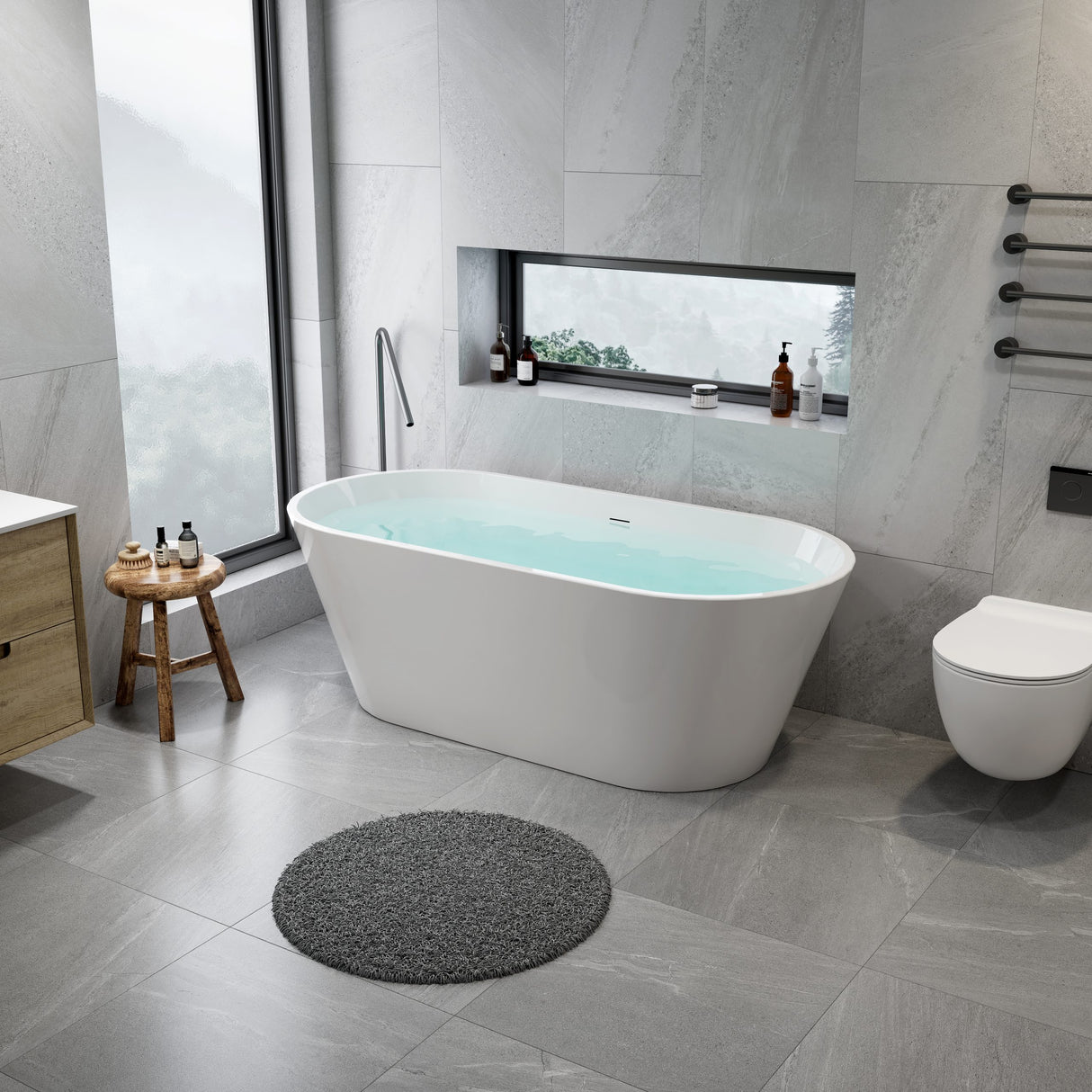 Calypso Freestanding Bathtub White