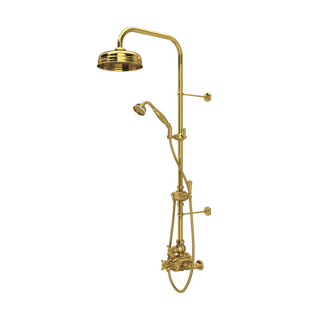 Georgian Era 3/4" Exposed Wall Mount Thermostatic Shower System