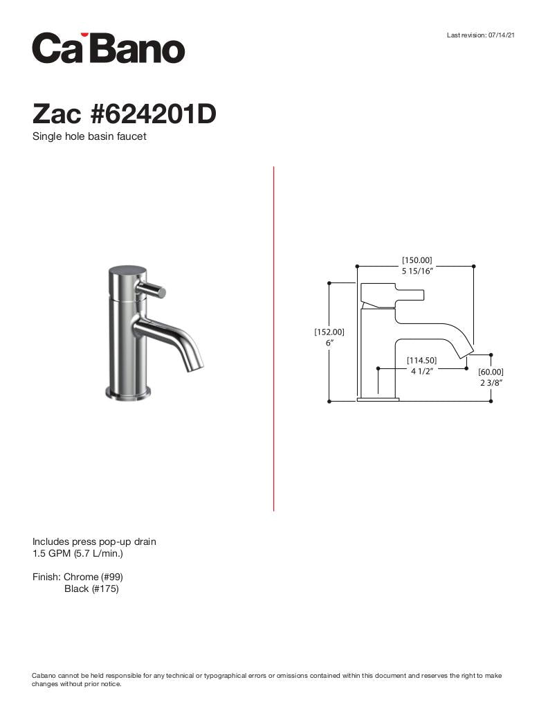 Cabano Single-hole basin faucet - image 3