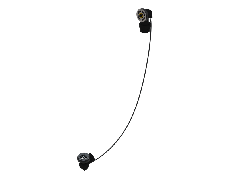 ABS OFFSET WASTE & OVERFLOW ROUGH-IN CABLE-DRIVE - HALF KIT (LESS PIPE, LESS TEE) (6342CRI-39HK)