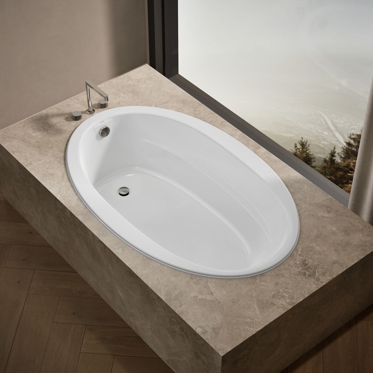 Sunward® 66" x 42" drop-in bath
