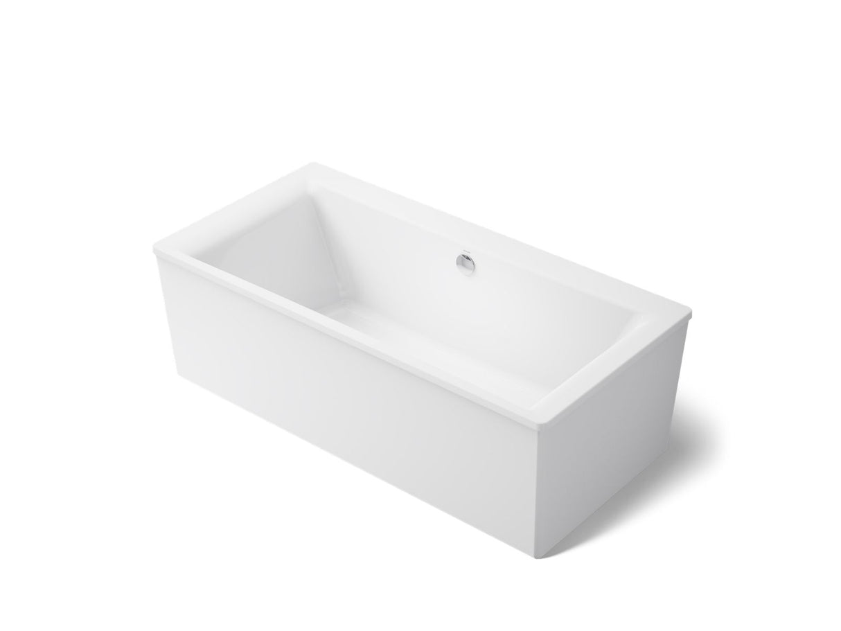 Stargaze® 72" x 36" freestanding bath with straight shroud