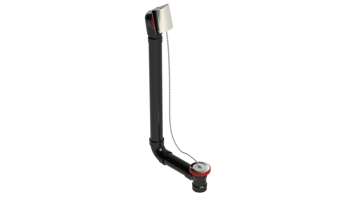 ABS DIRECT DRAIN WASTE & OVERFLOW PLUG & CHAIN (641DCS-20CP)