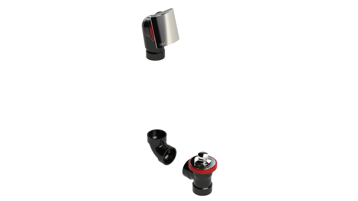 ABS DIRECT DRAIN WASTE & OVERFLOW LIFT & TURN KIT (641DLZK-CP)
