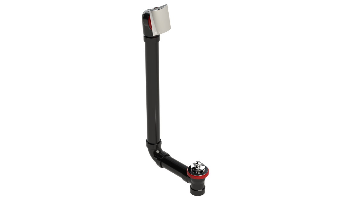 ABS DIRECT DRAIN WASTE & OVERFLOW PUSH-PULL EXTENDED (641DPP-20CP)