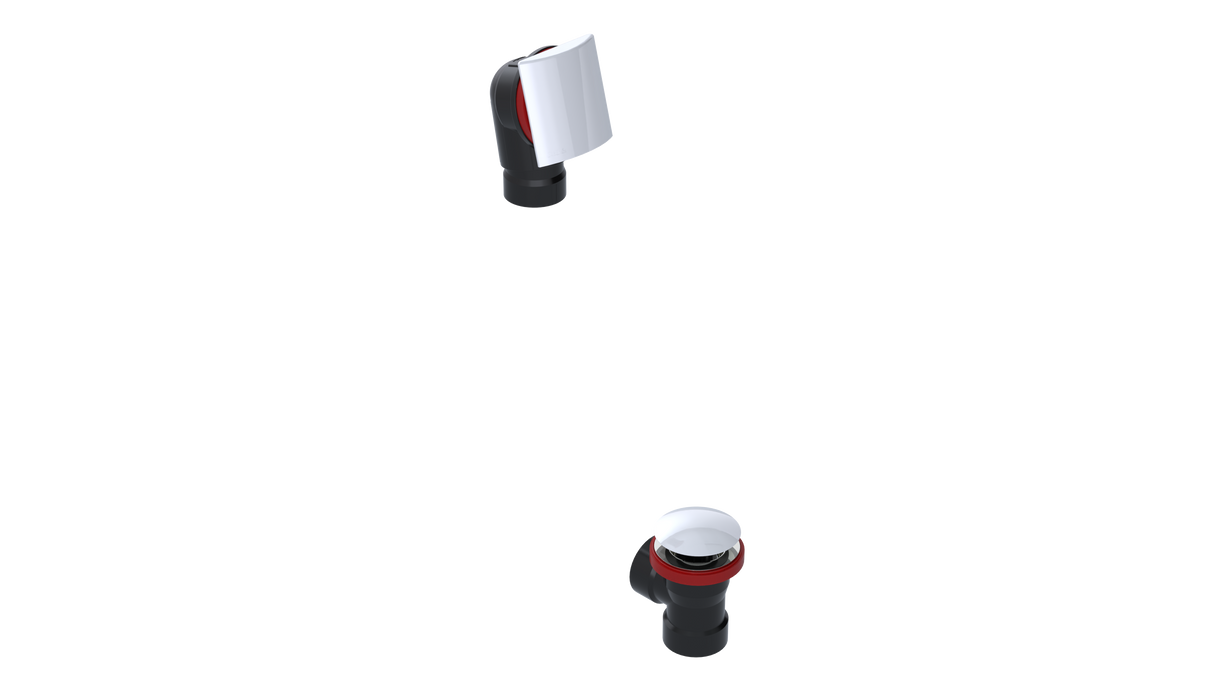 ABS DIRECT DRAIN WASTE & OVERFLOW CLICKER® HALF KIT (641DQHK)