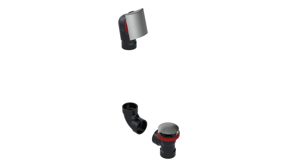 ABS DIRECT DRAIN WASTE & OVERFLOW CLICKER® KIT (641DQK)