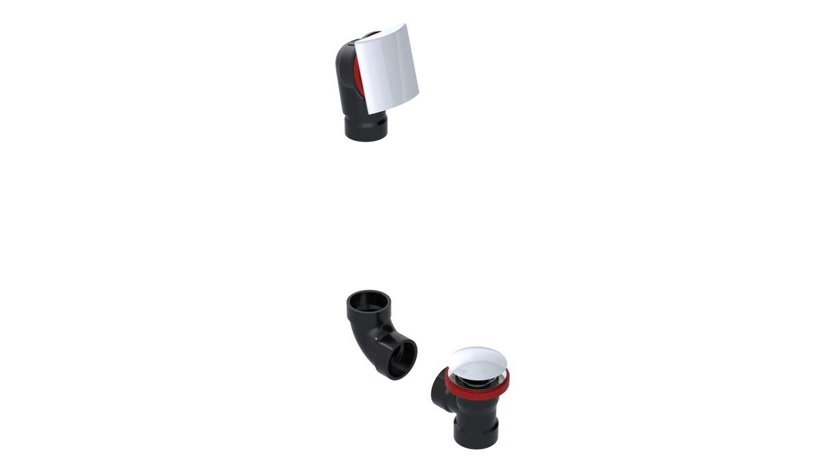 ABS DIRECT DRAIN WASTE & OVERFLOW CLICKER® KIT (641DQK)