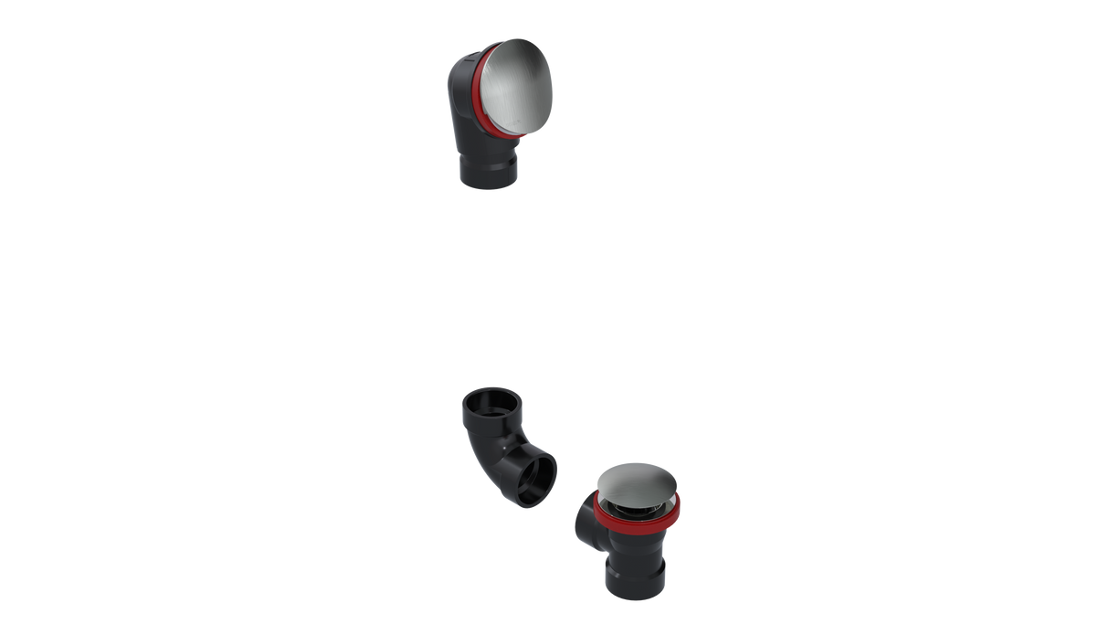 ABS DIRECT DRAIN WASTE & OVERFLOW CLICKER® KIT (642DQK)