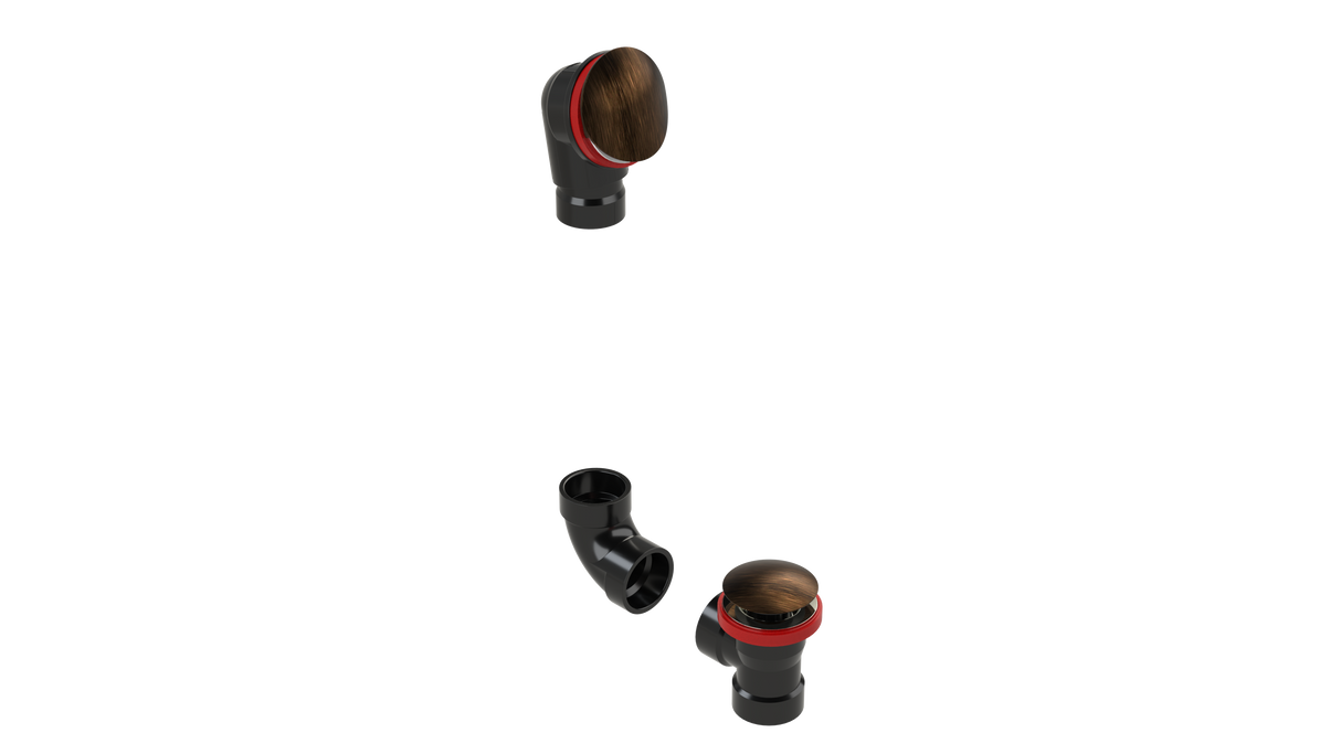 ABS DIRECT DRAIN WASTE & OVERFLOW CLICKER® KIT (642DQK)