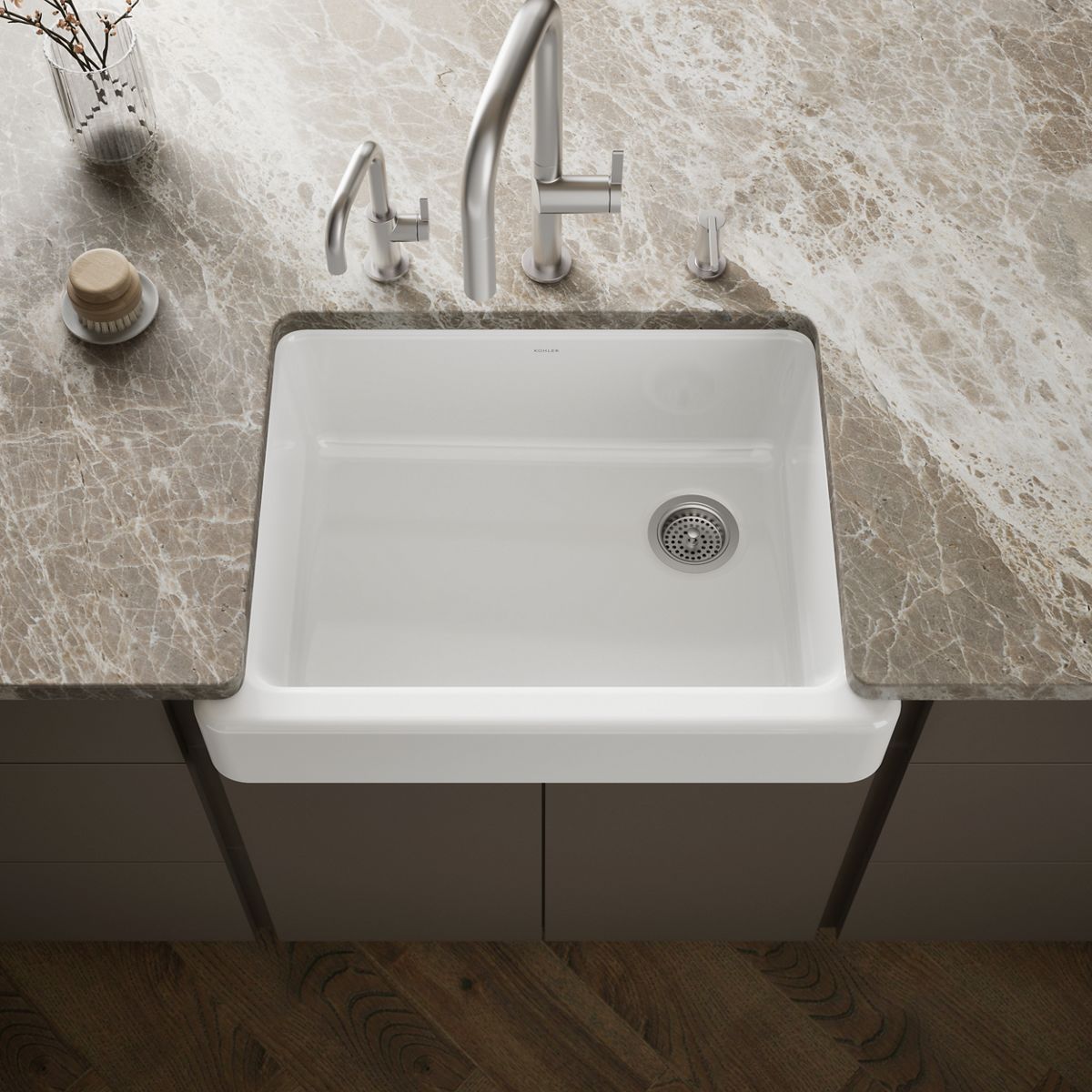 Whitehaven® 29-1/2" undermount single-bowl farmhouse kitchen sink