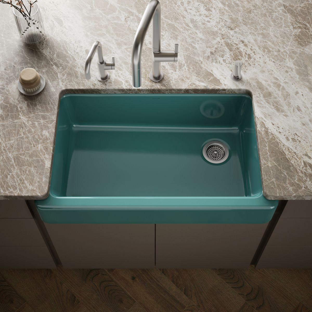 Whitehaven® 35-1/2" undermount single-bowl farmhouse kitchen sink