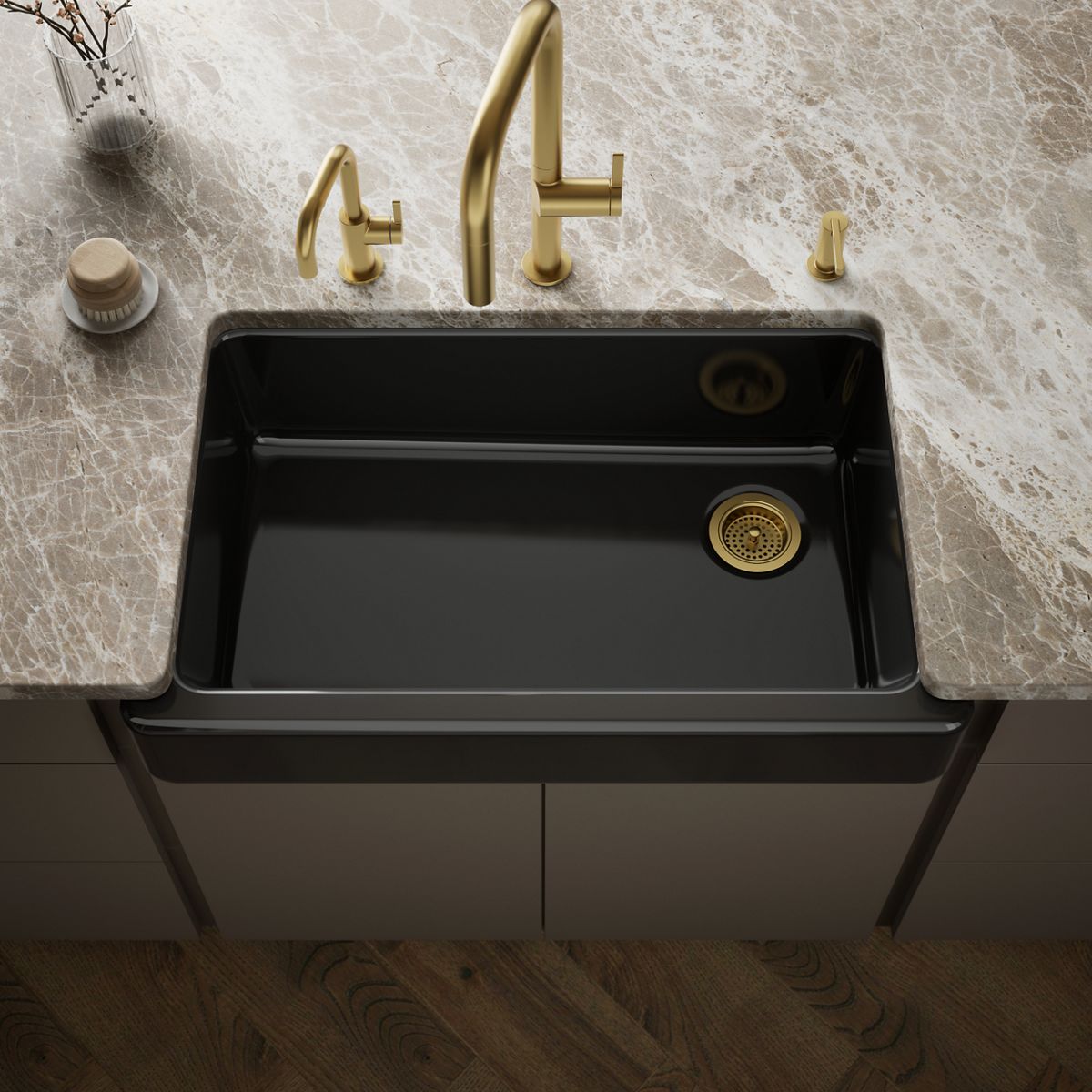 Whitehaven® 35-1/2" undermount single-bowl farmhouse kitchen sink