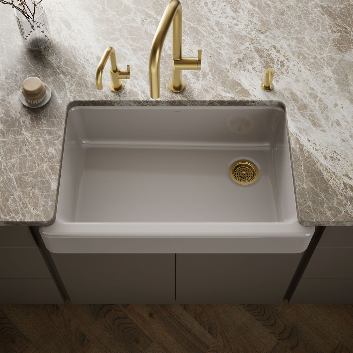 Whitehaven® 35-1/2" undermount single-bowl farmhouse kitchen sink