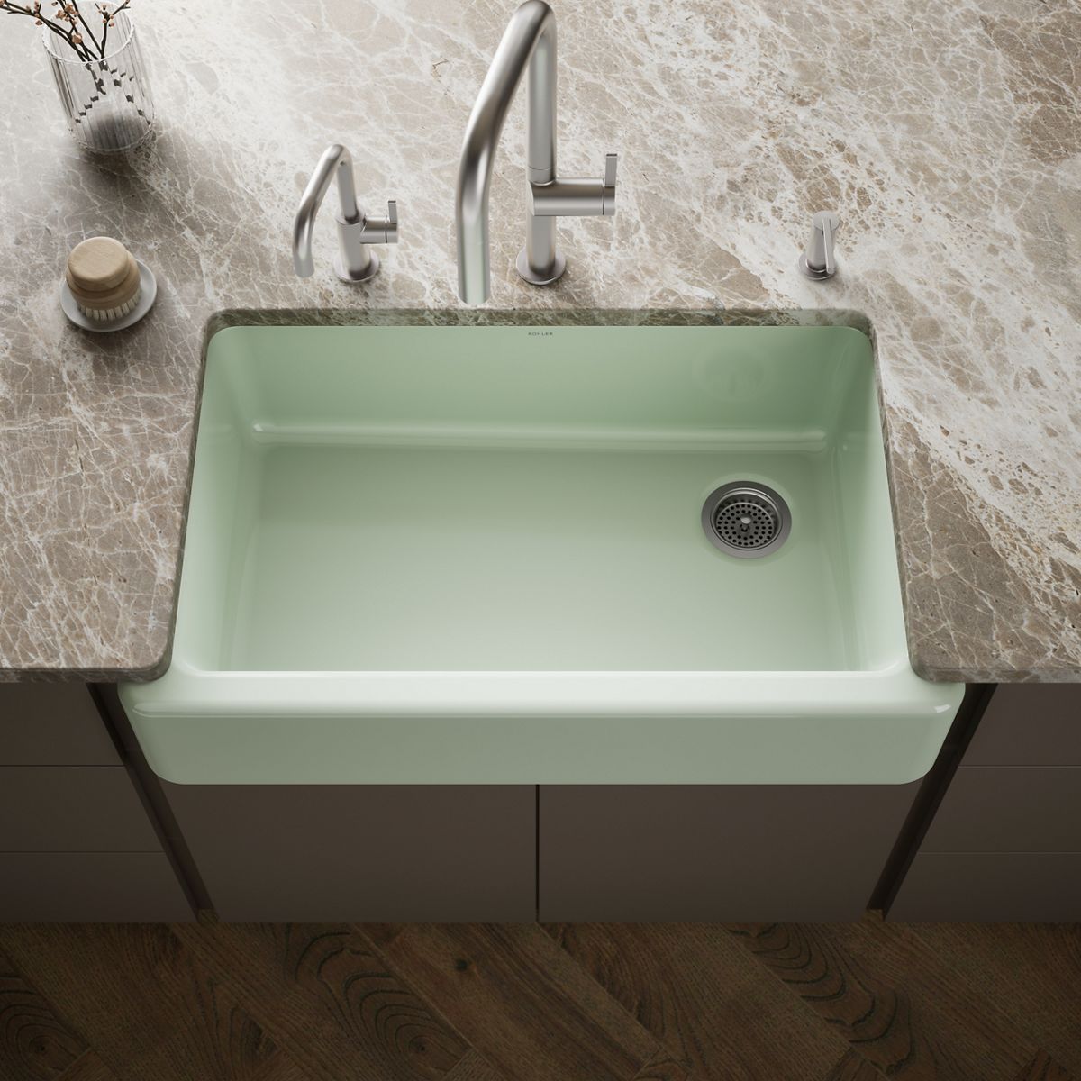Whitehaven® 35-3/4" undermount single-bowl farmhouse kitchen sink