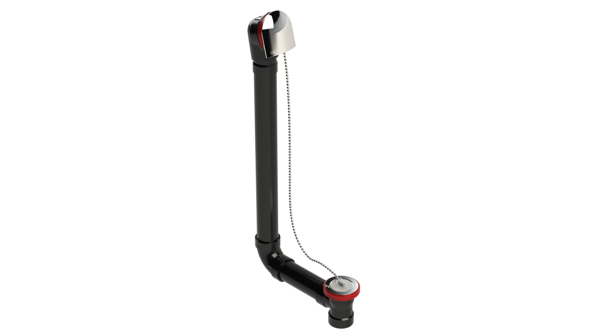 ABS DIRECT DRAIN WASTE & OVERFLOW PLUG & CHAIN (64DCS-20CP)