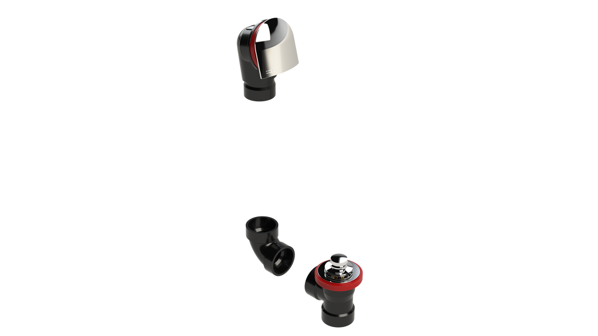 ABS DIRECT DRAIN WASTE & OVERFLOW LIFT & TURN KIT (64DLZK-CP)