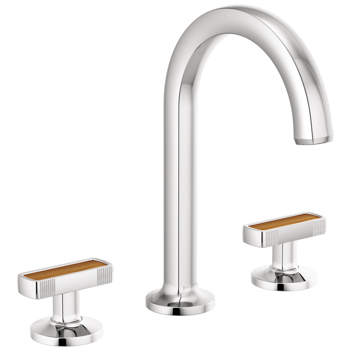 Kintsu Widespread Lavatory Faucet with Arc Spout - Less Handles 1.5 GPM - Chrome