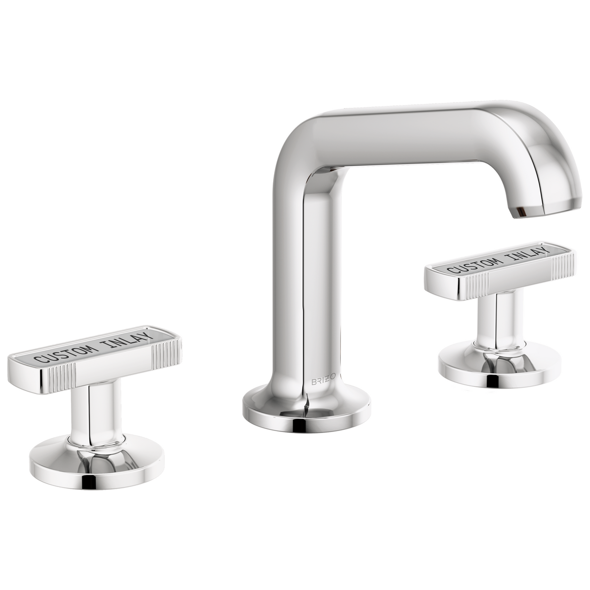 Kintsu Widespread Lavatory Faucet with Arc Spout - Less Handles 1.2 GPM - Chrome