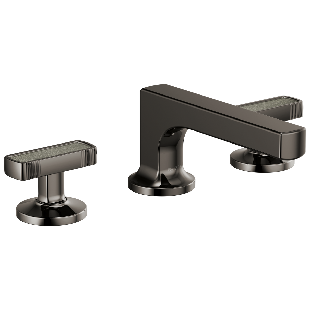 Kintsu Widespread Lavatory Faucet with Low Spout - Less Handles 1.2 GPM - Brilliance Black Onyx