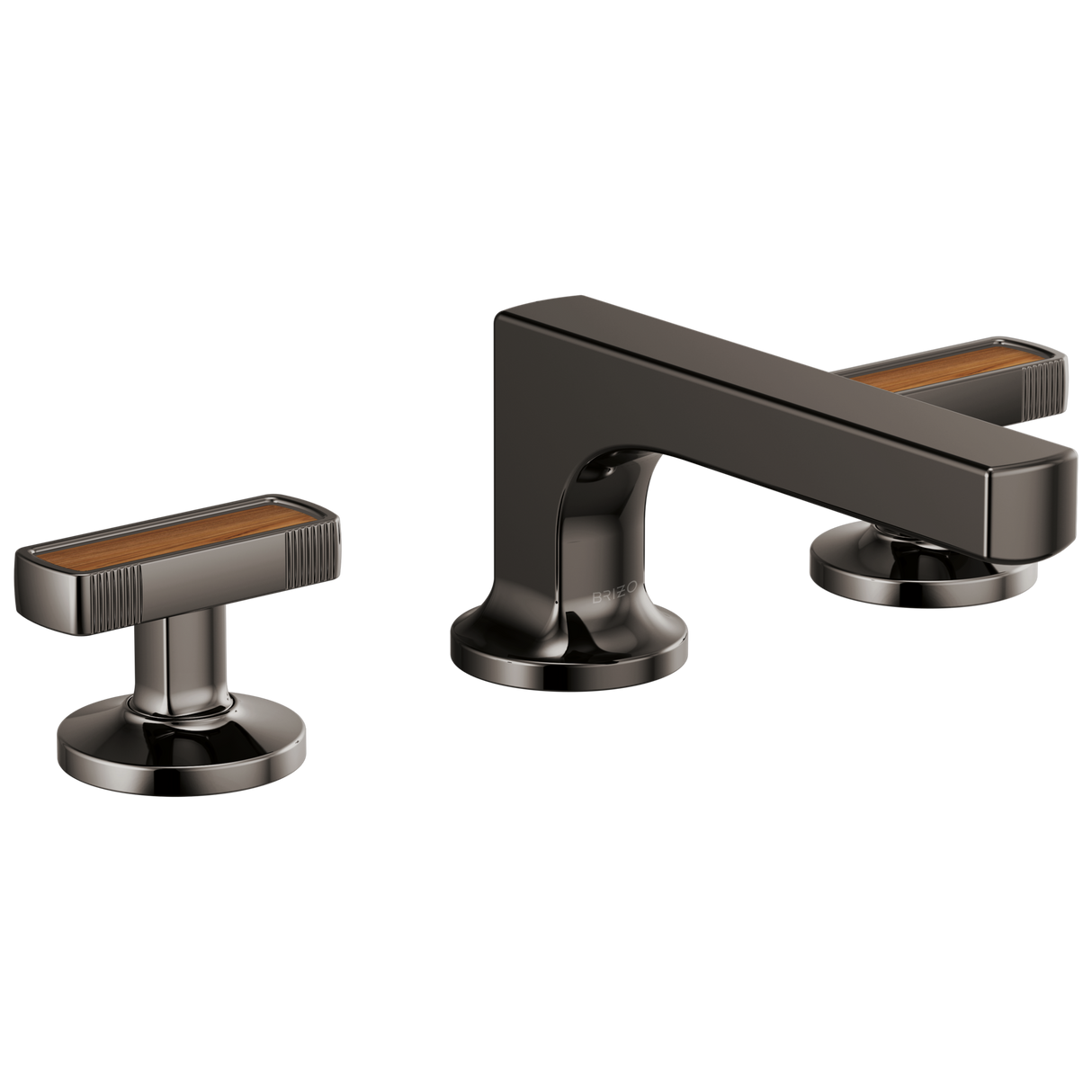 Kintsu Widespread Lavatory Faucet with Low Spout - Less Handles 1.2 GPM - Brilliance Black Onyx