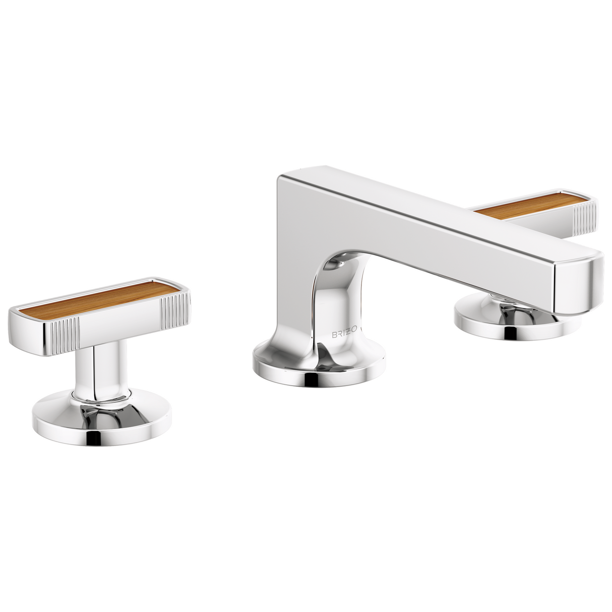 Kintsu Widespread Lavatory Faucet with Low Spout - Less Handles 1.2 GPM - Chrome