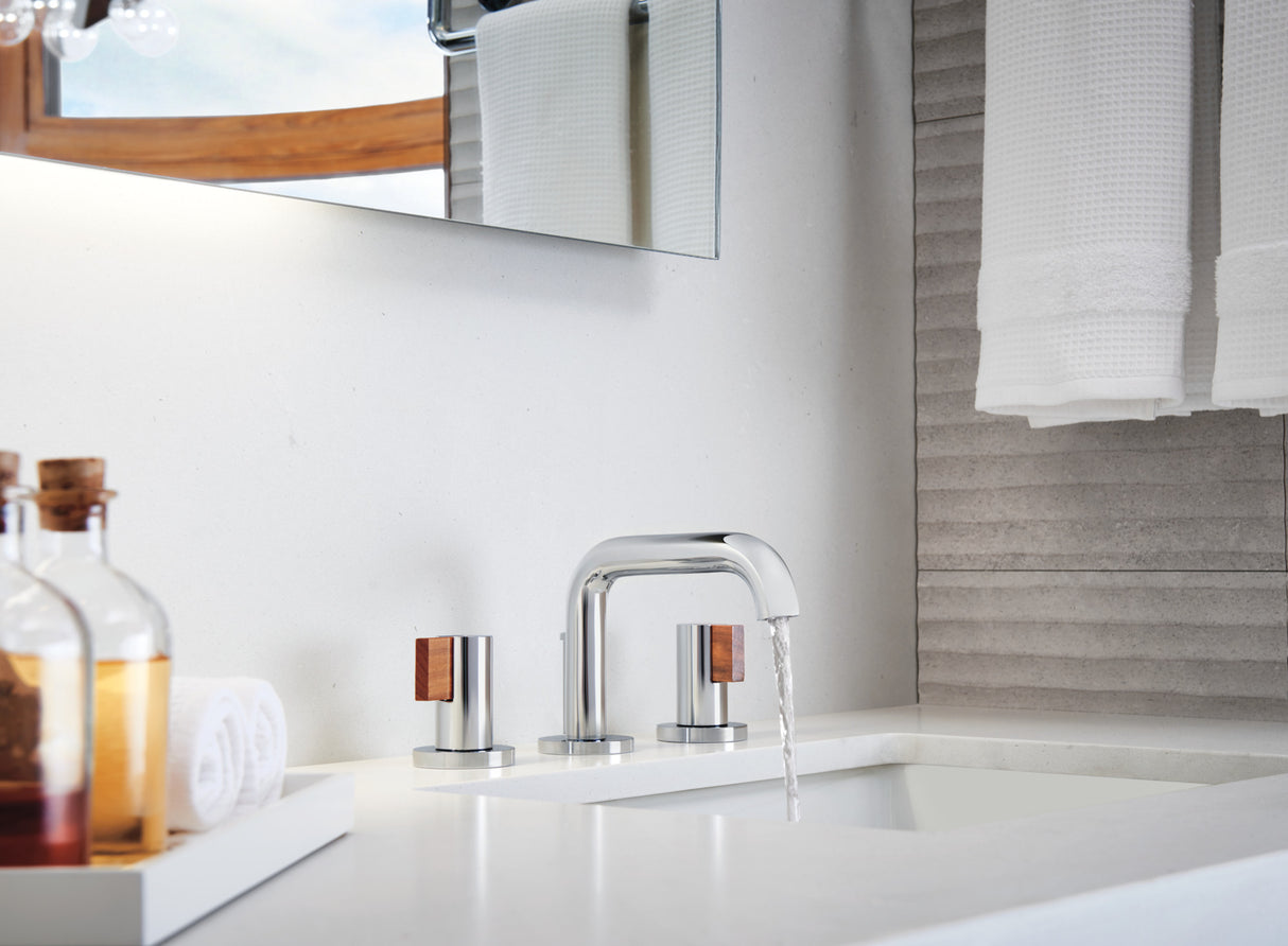 Litze Widespread Lavatory Faucet with Low Spout - Less Handles 1.5 GPM