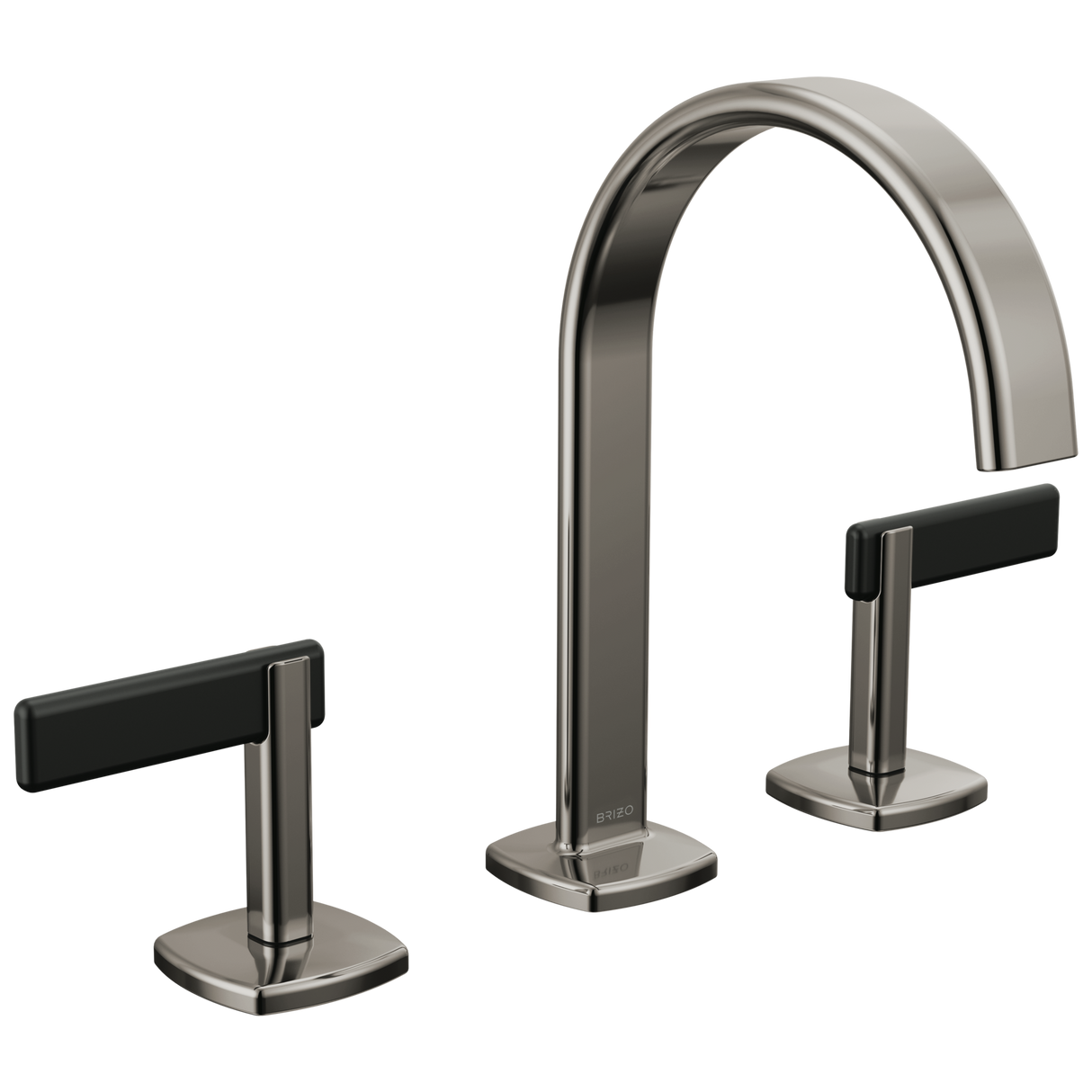 Allaria Widespread Lavatory Faucet with Arc Spout - Less Handles