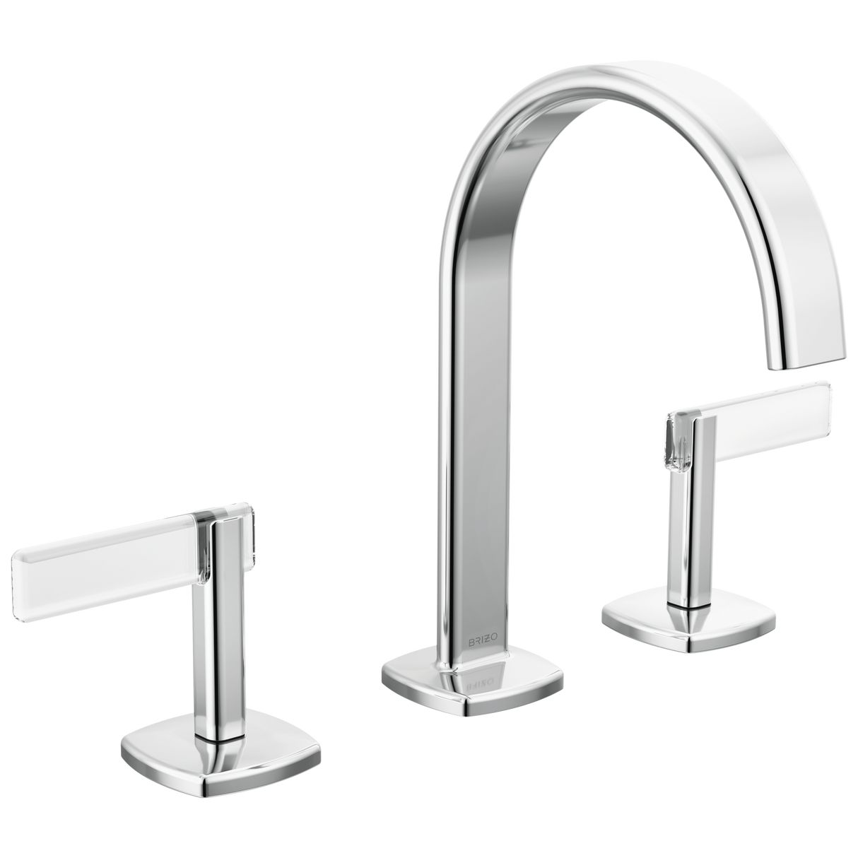 Allaria Widespread Lavatory Faucet with Arc Spout - Less Handles