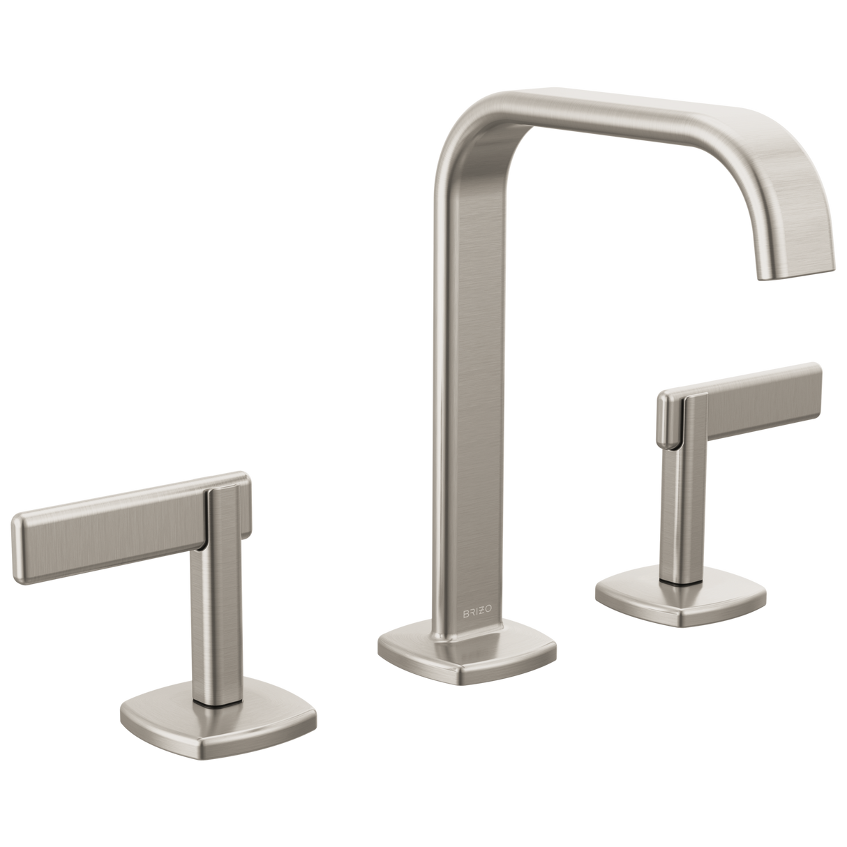 Allaria Widespread Lavatory Faucet with Square Spout - Less Handles