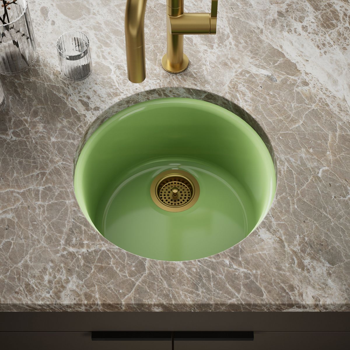 Porto Fino™ 18-1/2" top-/undermount single-bowl bar sink