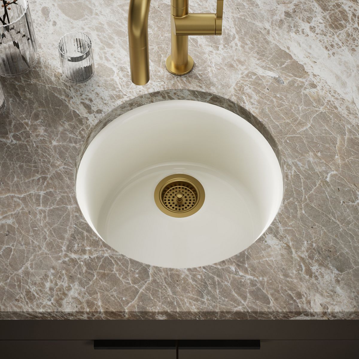 Porto Fino™ 18-1/2" top-/undermount single-bowl bar sink