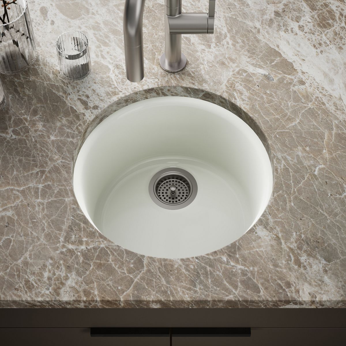 Porto Fino™ 18-1/2" top-/undermount single-bowl bar sink