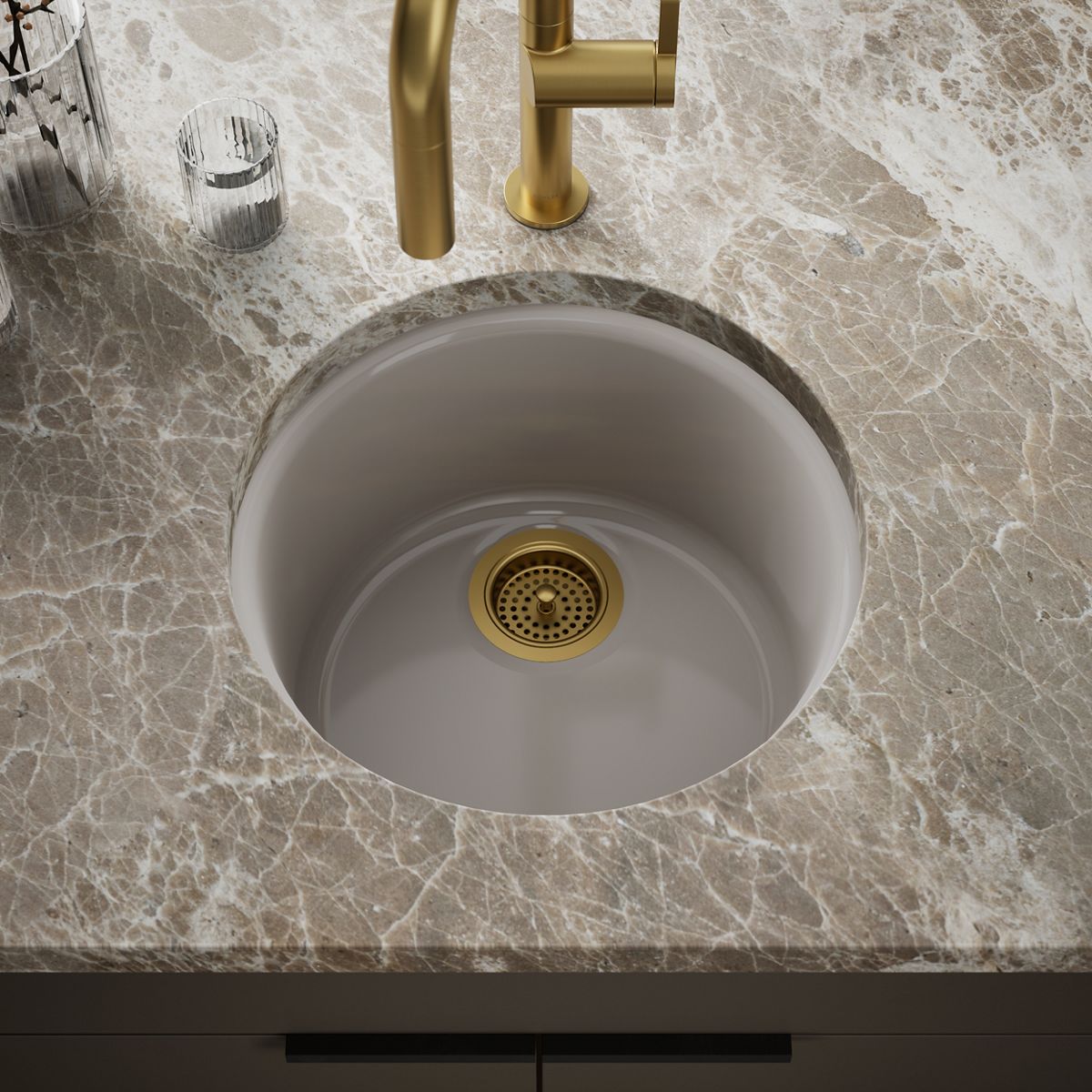 Porto Fino™ 18-1/2" top-/undermount single-bowl bar sink