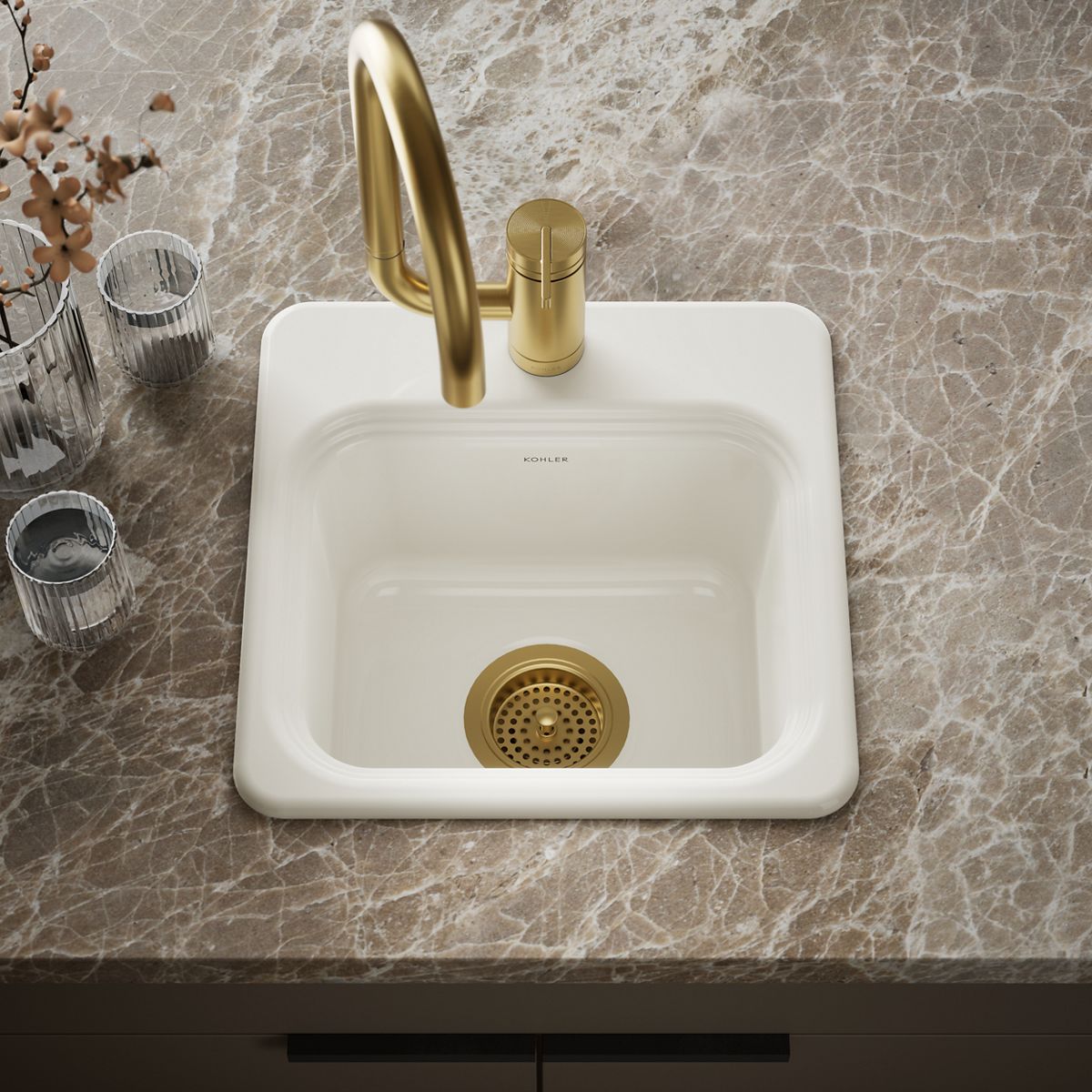 Northland™ 15" top-mount single-bowl bar sink