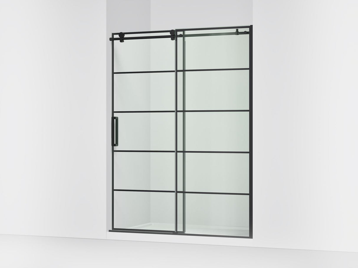 Composed™ 56-1/8"-59-7/8" W x 78" H sliding shower door with 3/8"-thick Crystal Clear glass