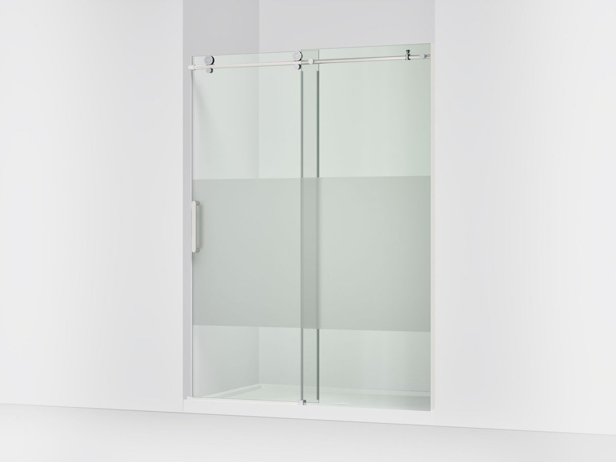 Composed™ 56-1/8"-59-7/8" W x 78" H sliding shower door with 3/8"-thick Crystal Clear glass