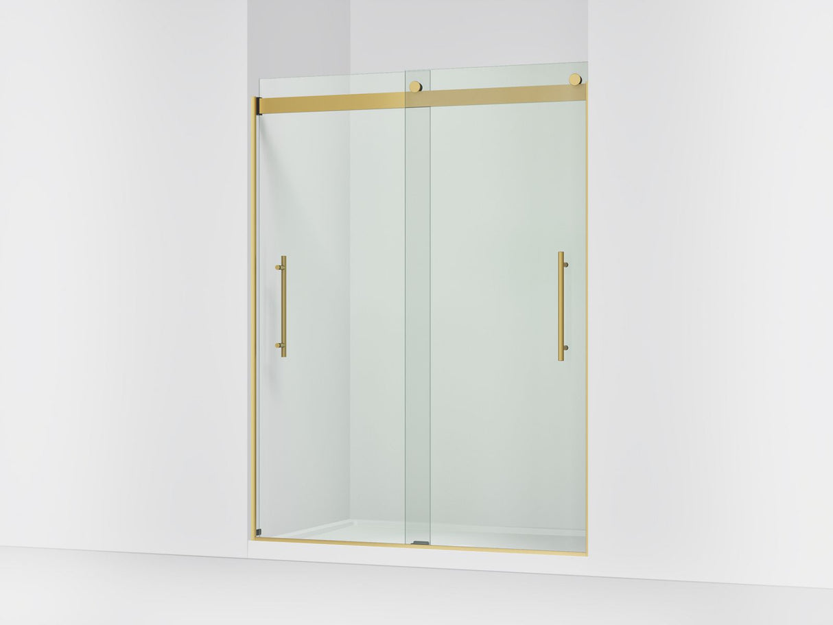 Levity® Plus 56-5/8"-59-5/8" W x 77.53" H bypass shower door with 5/16"-thick Crystal Clear glass