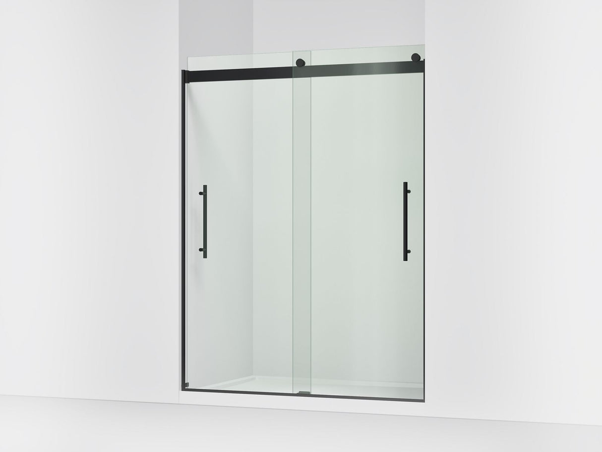 Levity® Plus 56-5/8"-59-5/8" W x 77.53" H bypass shower door with 5/16"-thick Crystal Clear glass