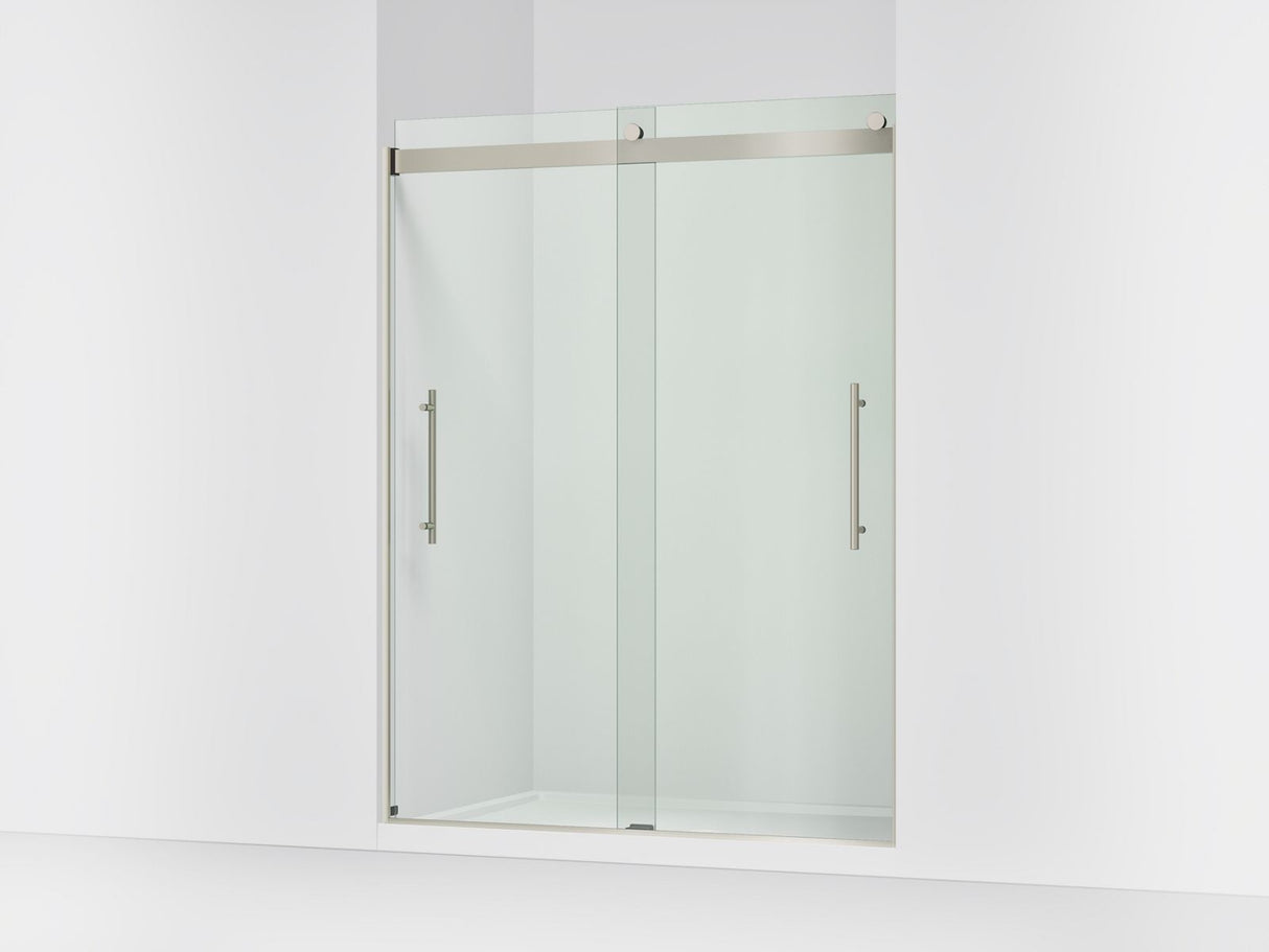 Levity® Plus 56-5/8"-59-5/8" W x 77.53" H bypass shower door with 5/16"-thick Crystal Clear glass