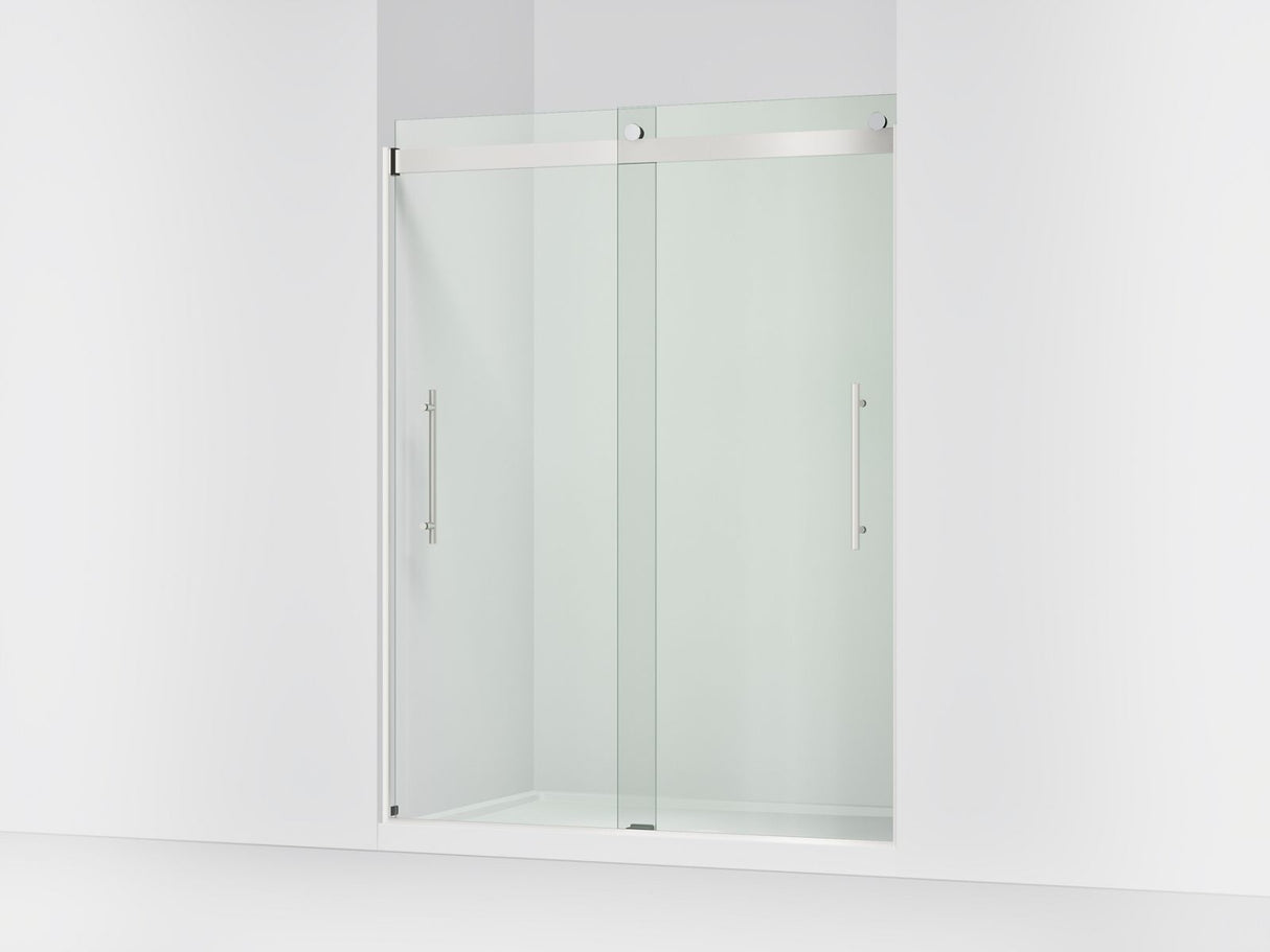 Levity® Plus 56-5/8"-59-5/8" W x 77.53" H bypass shower door with 5/16"-thick Crystal Clear glass
