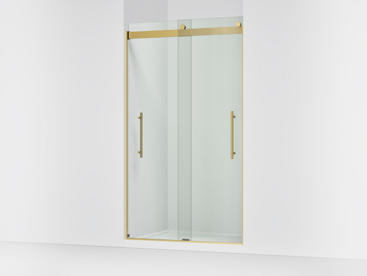 Levity® Plus 44-5/8"-47-5/8" W x 81.61" H bypass shower door with 3/8"-thick Crystal Clear glass
