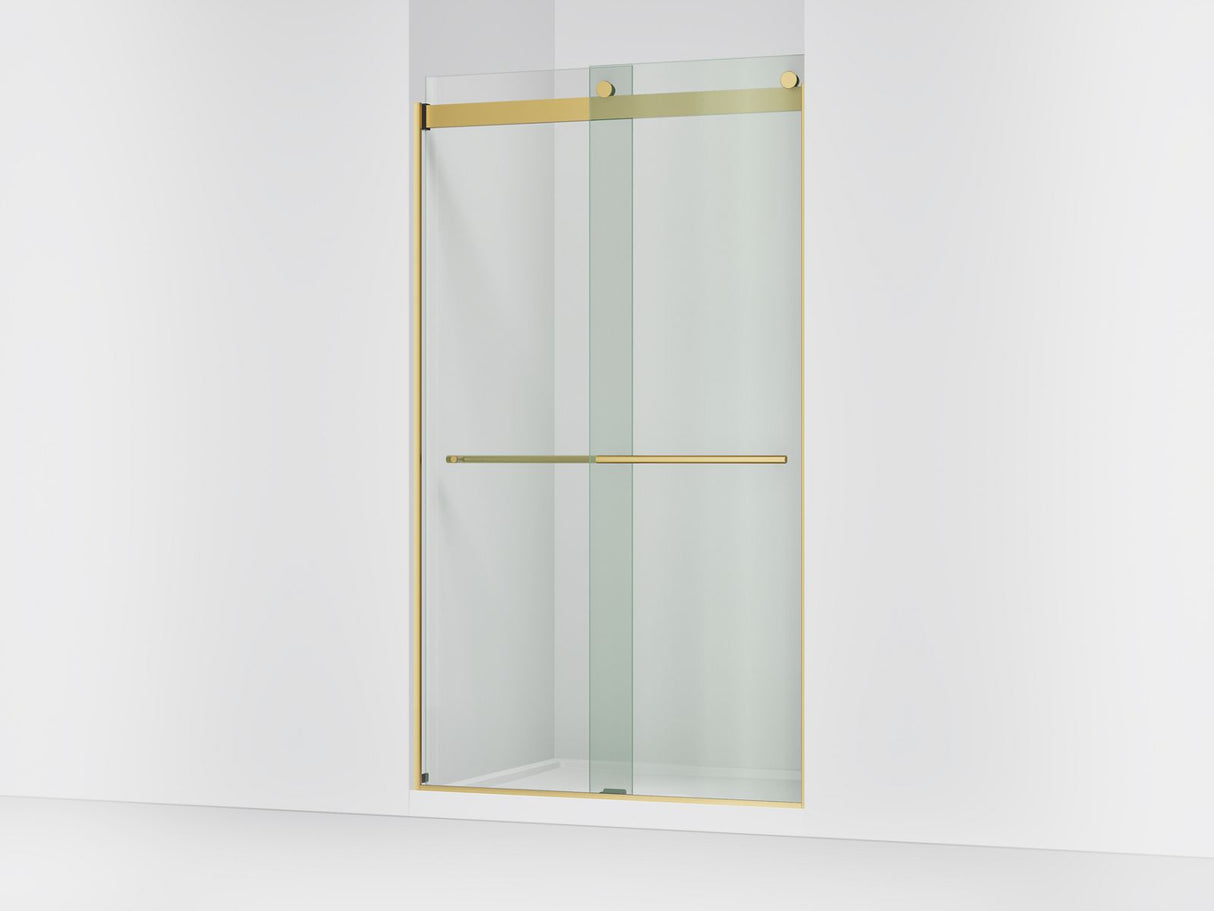 Levity® Plus 44-5/8"-47-5/8" W x 81.61" H bypass shower door with 3/8"-thick Crystal Clear glass
