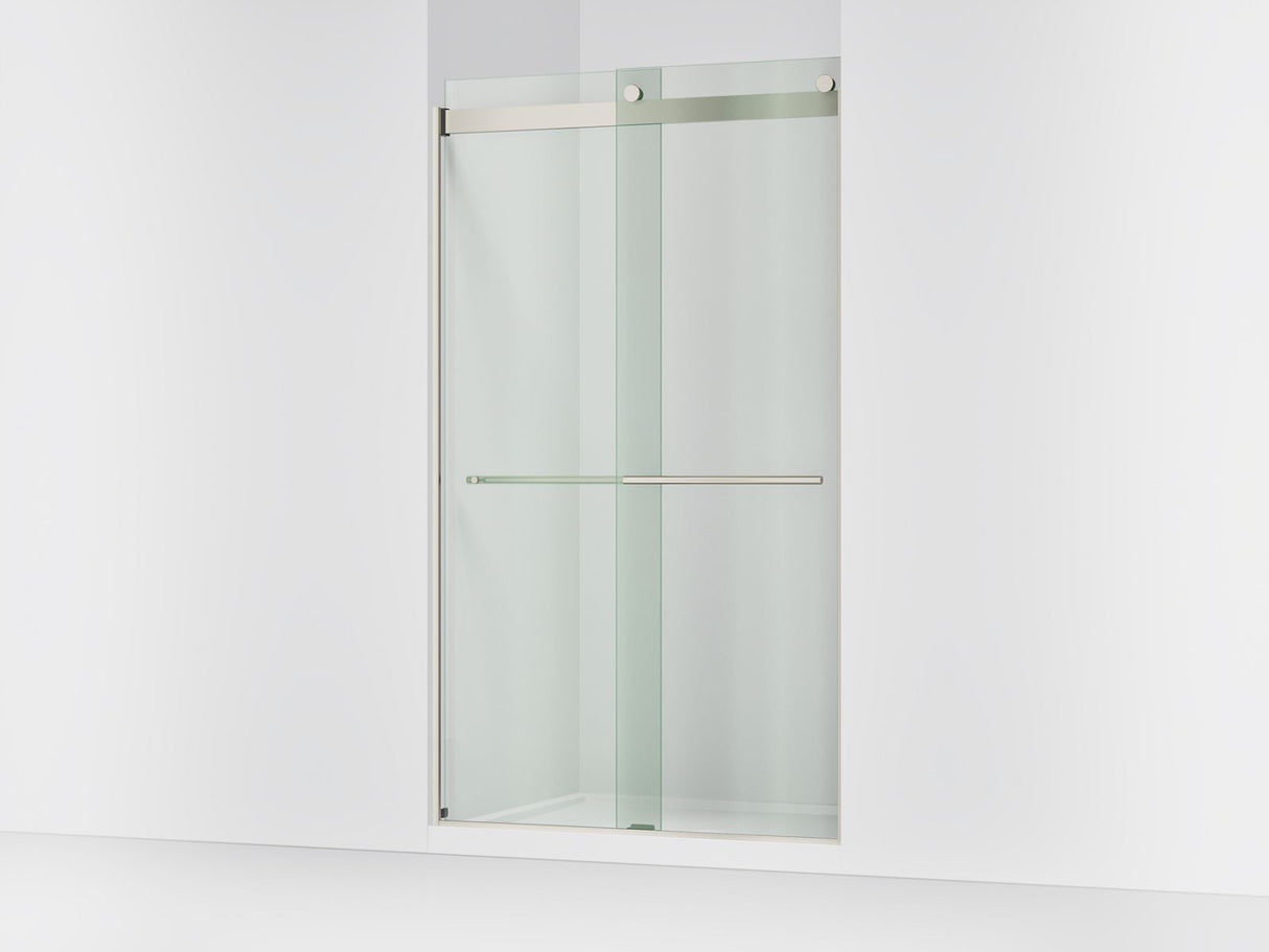 Levity® Plus 44-5/8"-47-5/8" W x 81.61" H bypass shower door with 3/8"-thick Crystal Clear glass