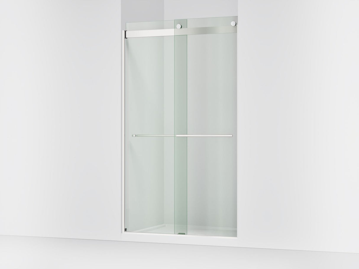 Levity® Plus 44-5/8"-47-5/8" W x 81.61" H bypass shower door with 3/8"-thick Crystal Clear glass