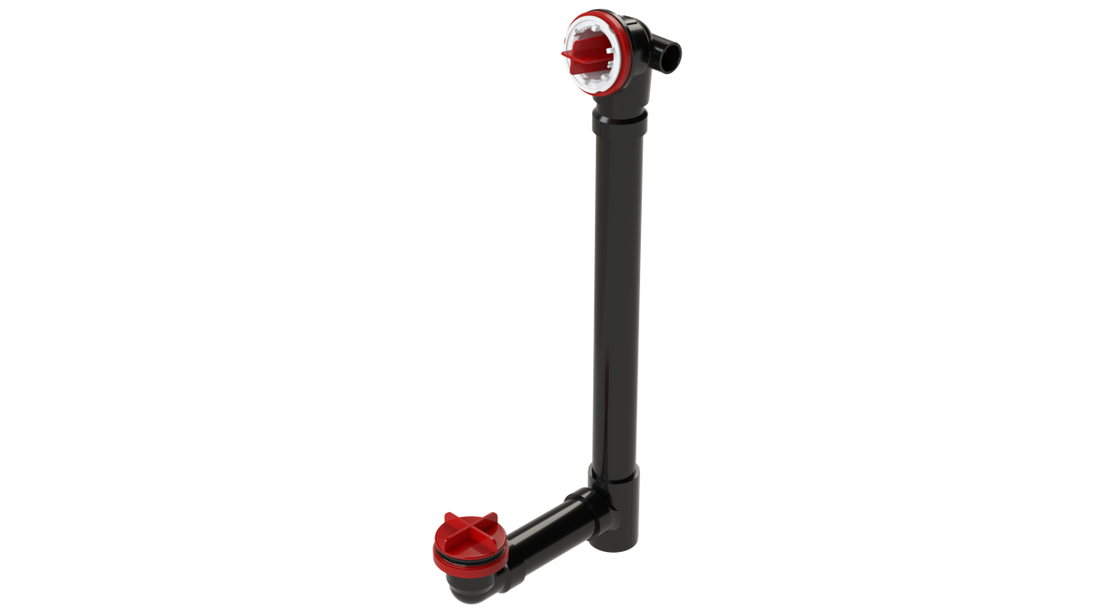 ABS Offset Waste & Overflow Testable Rough-In Extended with Condensate Hub (7035TDRI-20)